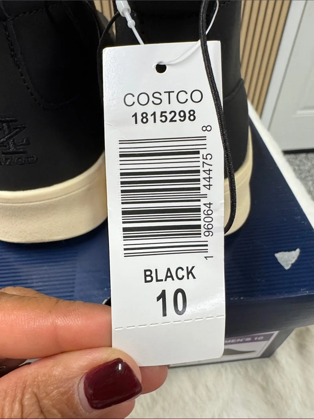 Izod Black Chukka Boots with Cream Sole